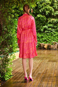 KIRA WILDLING SILK DRESS