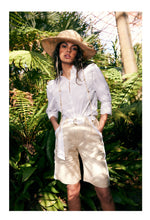 Load image into Gallery viewer, ELYSIAN SCALLOP DETAIL EMBROIDERED COTTON BLOUSE
