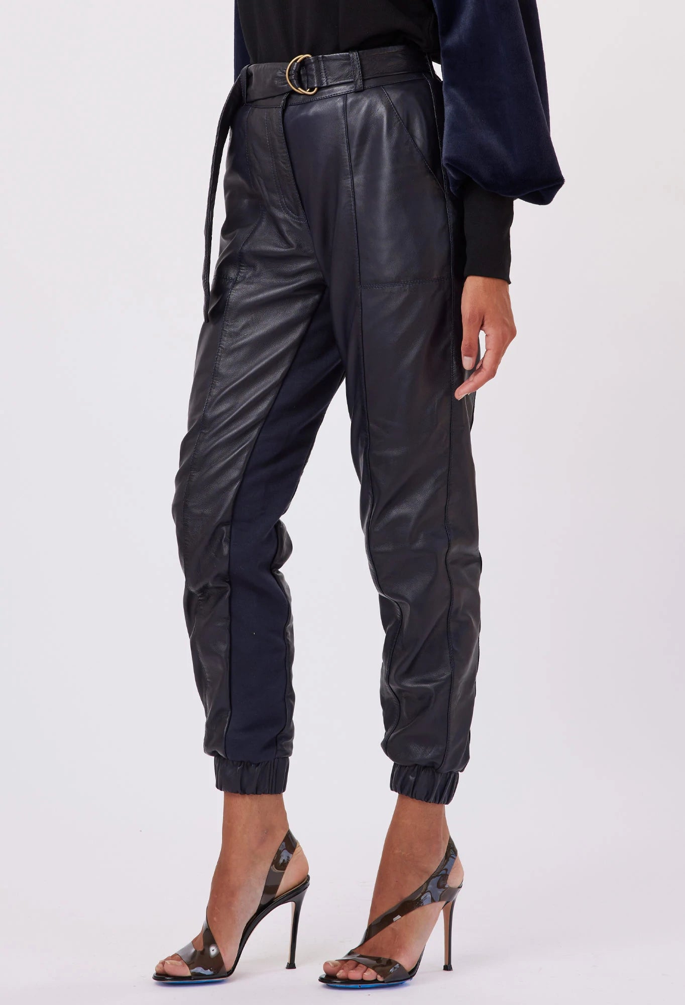 GROVE LEATHER PANT IN MIDNIGHT