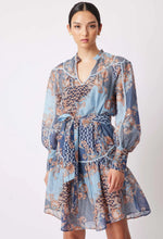 Load image into Gallery viewer, SERENA COTTON/SILK DRESS IN COMO FLOWER
