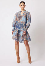 Load image into Gallery viewer, SERENA COTTON/SILK DRESS IN COMO FLOWER
