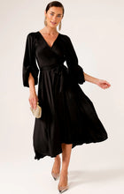 Load image into Gallery viewer, DIMMI WRAP DRESS IN BLACK
