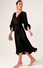 Load image into Gallery viewer, DIMMI WRAP DRESS IN BLACK
