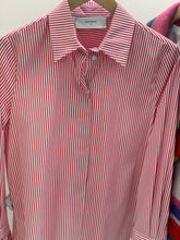 Load image into Gallery viewer, STRIPED SHIRT WITH MAXI TRIM IN RED
