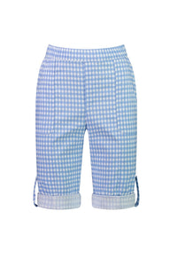 ACROBAT GINGHAM ROLLED SHORTS