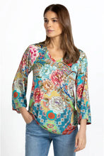 Load image into Gallery viewer, PRISMA CREW NECK KIMONO SLEEVE TUNIC
